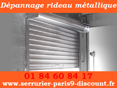 Dépannage rideau métallique pas cher sur Paris 9